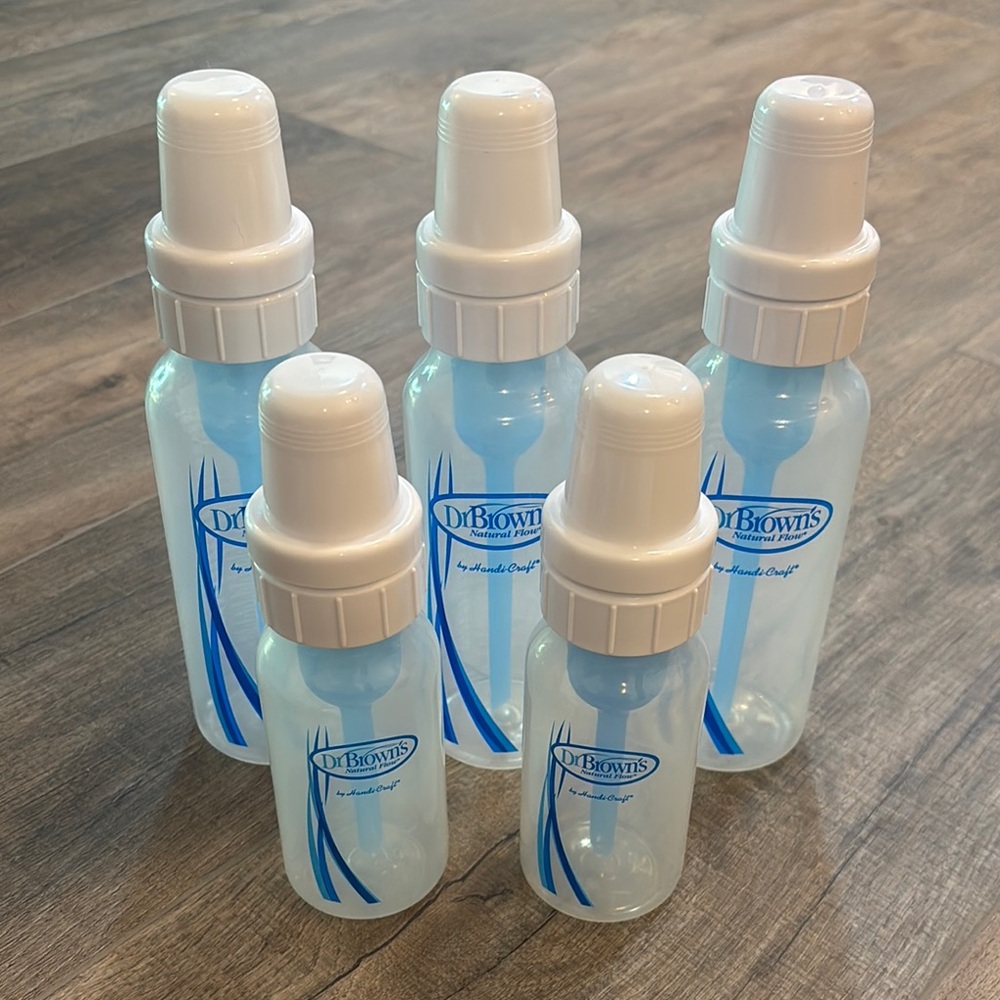Dr. Brown's 4oz and‎ 8oz Plastic Baby Bottle Set Anti Colic